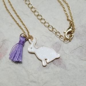 Bunny tassel necklace